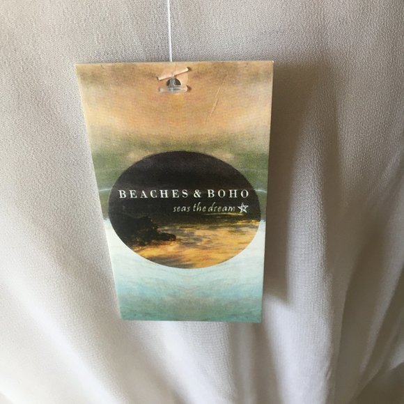 Beaches & Boho Sheer Swimsuit Coverup NWT Size S/M - Picture 5 of 6